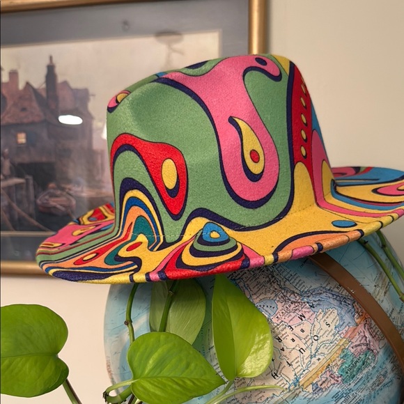 Colorful Abstract Women's Hat - Picture 2 of 2